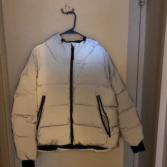 athleta snow down reflective jacket